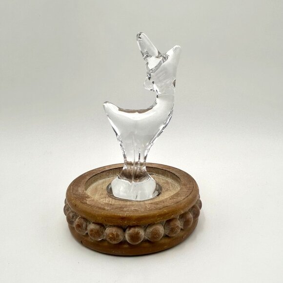 Vintage Daum France Crystal Doe Deer Figurine - Picture 3 of 8